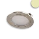 LED furniture spotlight recessed MiniAMP silver, 2W, 24V...