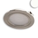 LED furniture spotlight recessed MiniAMP silver, 2W, 24V...