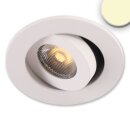 LED recessed luminaire MiniAMP white, 3W, 24V DC, warm...