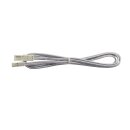 SYS-MiniAMP - Verlängerung male-female, 100cm, 2-polig, weiß, max. 3A