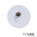 Cover aluminium round 1 white for recessed wall light...