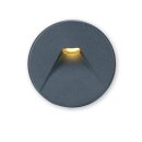 Cover Aluminium rund 2 schwarz für Wandeinbauleuchte...