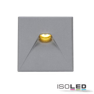 Cover Aluminium eckig 2 silbergrau für Wandeinbauleuchte Sys-Wall68