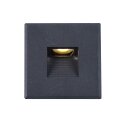 Cover aluminum angular 3 black for recessed wall...