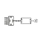 MiniAMP LED touch/radio PWM dimmer, 1 channel, 12-24V DC 5A, incl. remote control
