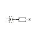 MiniAMP LED touch/radio PWM dimmer with PIR sensor, 1 channel, 12-24V DC 5A, incl. radio push button