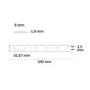 SYS-MiniAMP - LED CRI919/940 CCT Flexband, 24V DC, 5W+5W, IP20, 250cm, Kabel beids. + maleAMP, 126 LED/m