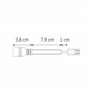 Adapter round plug female to MiniAmp female socket, 10cm,...