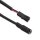 SYS-MiniAMP - Adapter Rundstecker Female auf Female-Buchse, 10cm, schwarz