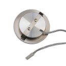 Recessed furniture spotlight MiniAMP silver, 4W, 60°, 12V DC warm white 3000K, dimmable
