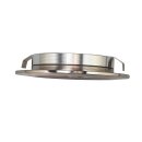 Recessed furniture spotlight MiniAMP silver, 4W, 60°, 12V DC warm white 3000K, dimmable