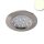 Recessed furniture spotlight MiniAMP silver, 4W, 60°, 12V DC warm white 3000K, dimmable
