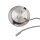 Recessed furniture spotlight MiniAMP silver, 4W, 60°, 12V DC warm white 3000K, dimmable