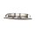 Recessed furniture spotlight MiniAMP silver, 4W, 60°, 12V DC warm white 3000K, dimmable