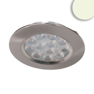 SYS-MiniAMP - LED Möbeleinbaustrahler silber, 4W, 60°, 24V DC warmweiß 3000K, dimmbar