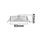 LED Recessed spotlight Sys-90 MiniAMP, 10W, 24V DC 4000K, CRI92, dimmable (excl. cover)