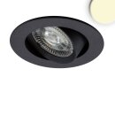 LED Recessed luminaire Slim68 MiniAMP black, round 8W,...