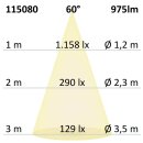 SYS-MiniAMP - LED Einbaustrahler SYS68, 8W, 24V DC, 3000K, CRI92, dimmbar (exkl. Cover)