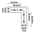 SYS-MiniAMP - Eckverbindung leuchtend 0,5W für...