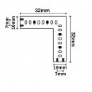 SYS-MiniAMP - Eckverbindung leuchtend 1,5W für CRI919/940 CCT Flexband, 12V DC, 7W+7W, IP20