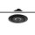 LED recessed luminaire MiniAMP black, 3W, 12V DC, warm white, dimmable, 100cm cable