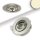 LED recessed luminaire MiniAMP brushed aluminum, 3W, 12V DC, warm white, dimmable, 100cm cable