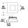 LED furniture spot recessed MiniAMP ALU brushed, angular, 3W, 120°, 24V DC warm white 3000K,dimmable
