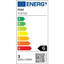 SYS-MiniAMP - LED Möbeleinbaustrahler ALU gebürstet, rund, 3W, 120°, 24V DC warmweiß 3000K, dimmbar