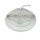 LED furniture spot recessed MiniAMP ALU brushed, round, 3W, 120°, 24V DC warm white 3000K, dimmable
