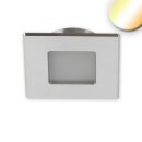 LED furniture spot recessed MiniAMP ALU brushed, angular,...