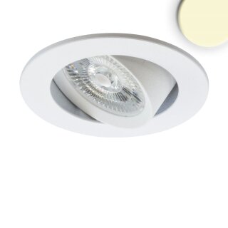 LED Recessed luminaire Slim68 MiniAMP white, round, 8W, 24V DC, warm white, not dimmable