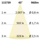 LED Recessed luminaire Slim68 MiniAMP black, round, 8W, 24V DC, neutral white, not dimmable