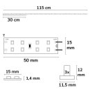 SYS-MiniAMP - LED T5/T8 Umrüstplatine 840, 115cm, 184 LED, 24V, 19W, 170 lm/W, neutralweiß, dimmbar