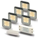 ARGOSeasy - SET: 6x LED (Boden-)Einbaustrahler Edelstahl...