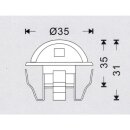 SET: 6x ARGOS - LED (Boden-)Einbaustrahler MINIMAX rund IP65 warmweiß 90° inkl. Netzteil