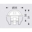 SET: 6x ARGOS - LED (Boden-)Einbaustrahler MINIMAX rund IP65 kaltweiß 90° inkl. Netzteil