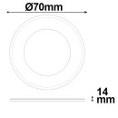 LED Slim recessed and under-cabinet light MiniAMP,...